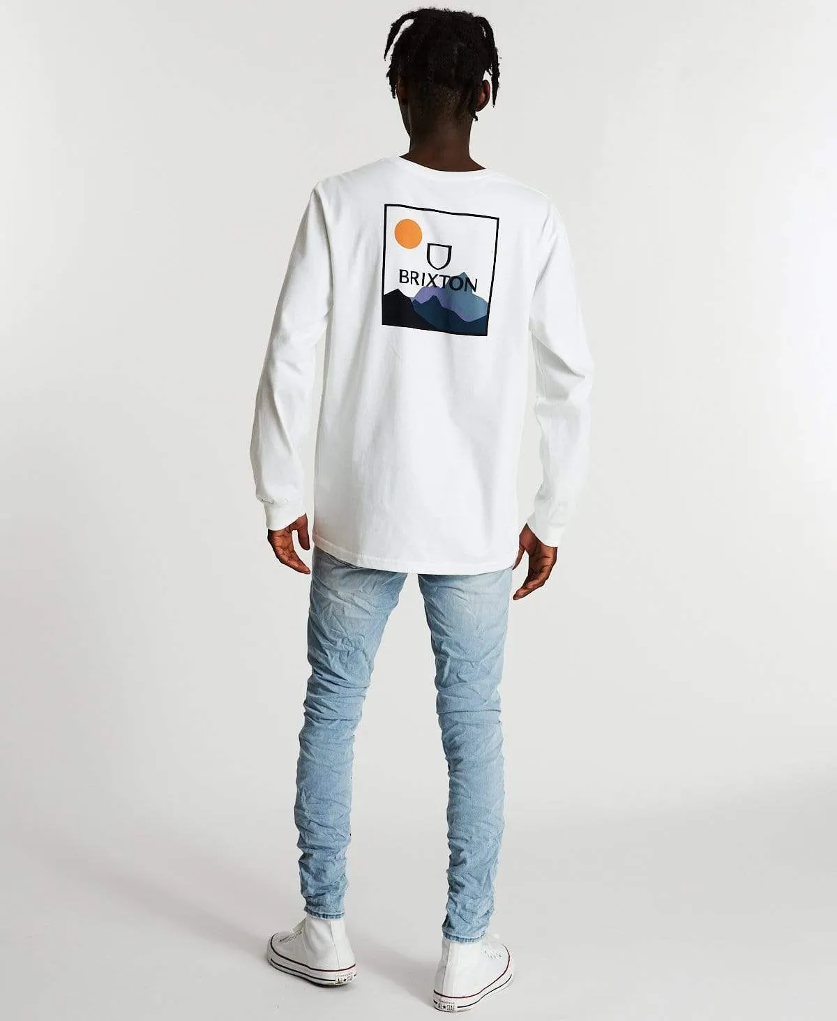 Alpha Square Long Sleeve Standard T-Shirt Mountain White sold by Neverland product image thumbnail 5