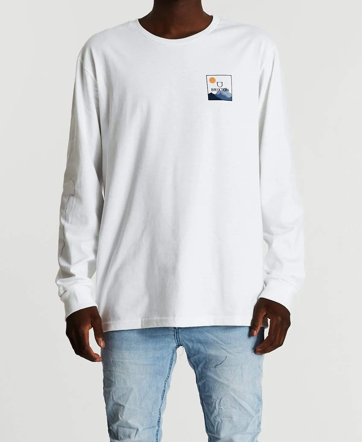 Alpha Square Long Sleeve Standard T-Shirt Mountain White sold by Neverland product image thumbnail 2