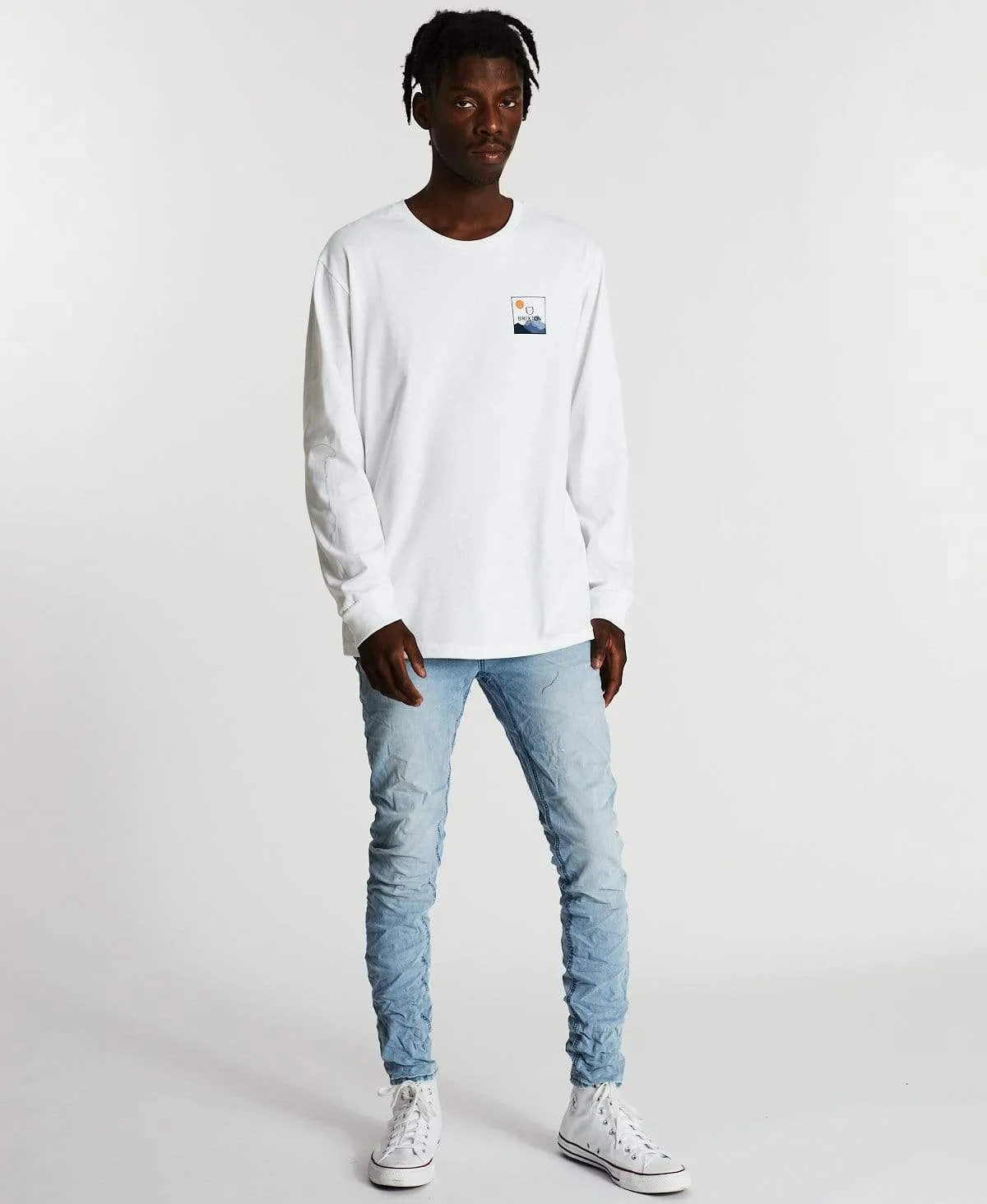 Alpha Square Long Sleeve Standard T-Shirt Mountain White sold by Neverland product image thumbnail 4