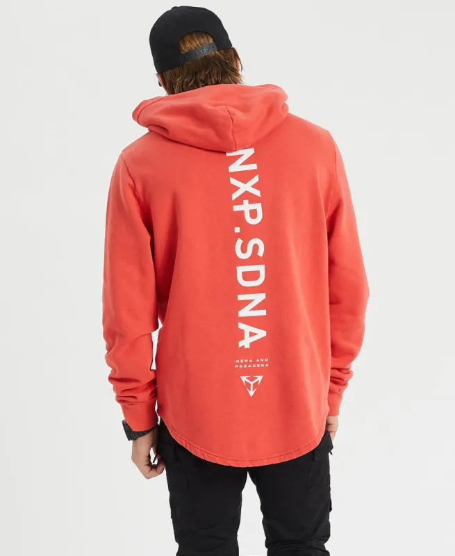 United Hooded Dual Curved Jumper Red sold by Neverland