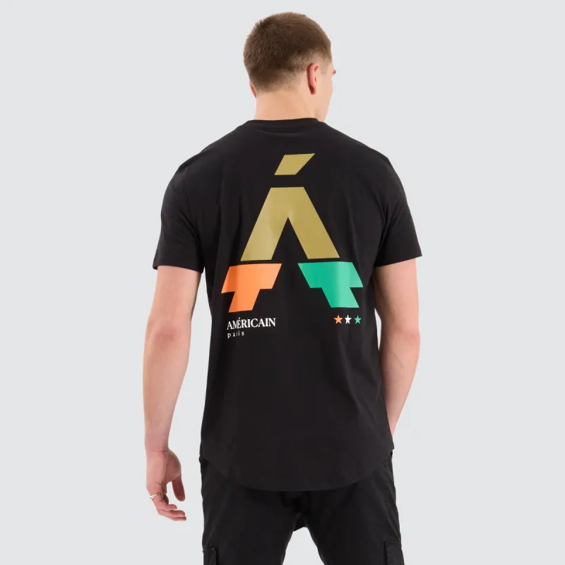 Cybernetic Dual Curved Tee Jet Black sold by Neverland
