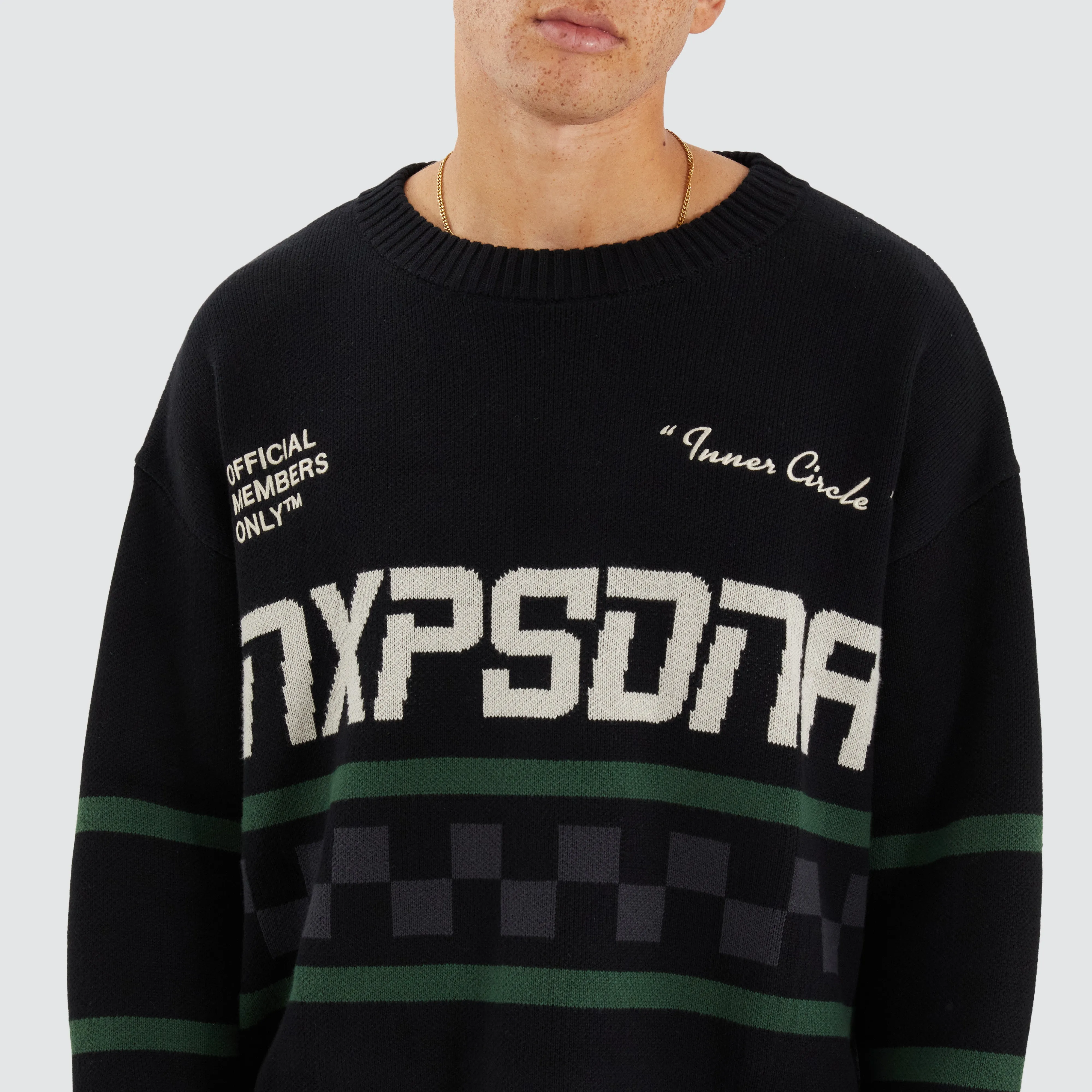 Median Relaxed Knit Jumper Jet Black sold by Neverland product image thumbnail 2