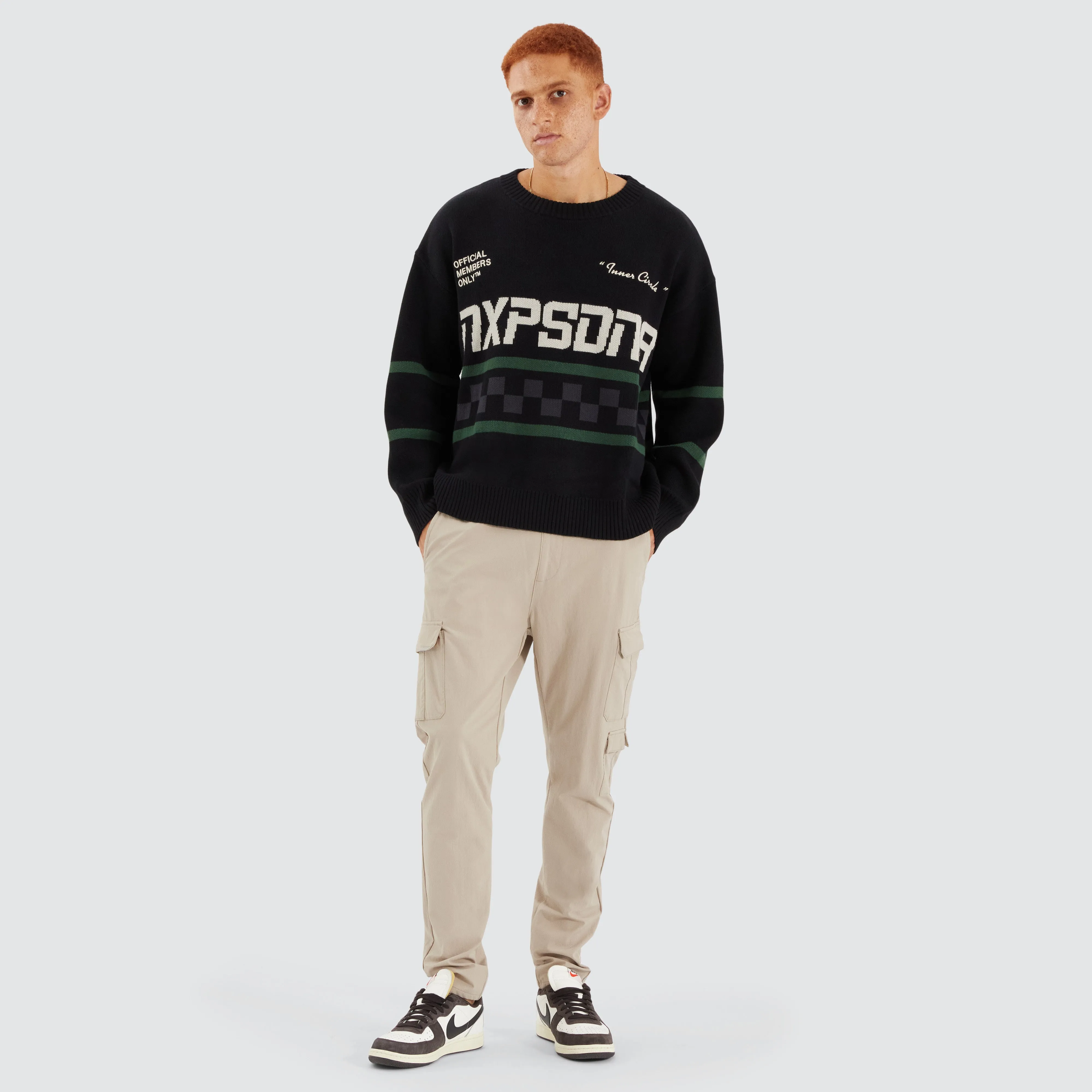 Median Relaxed Knit Jumper Jet Black sold by Neverland product image thumbnail 5