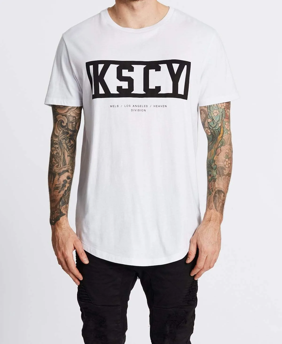 Move On Dual Curved T-Shirt White sold by Neverland product image thumbnail 3