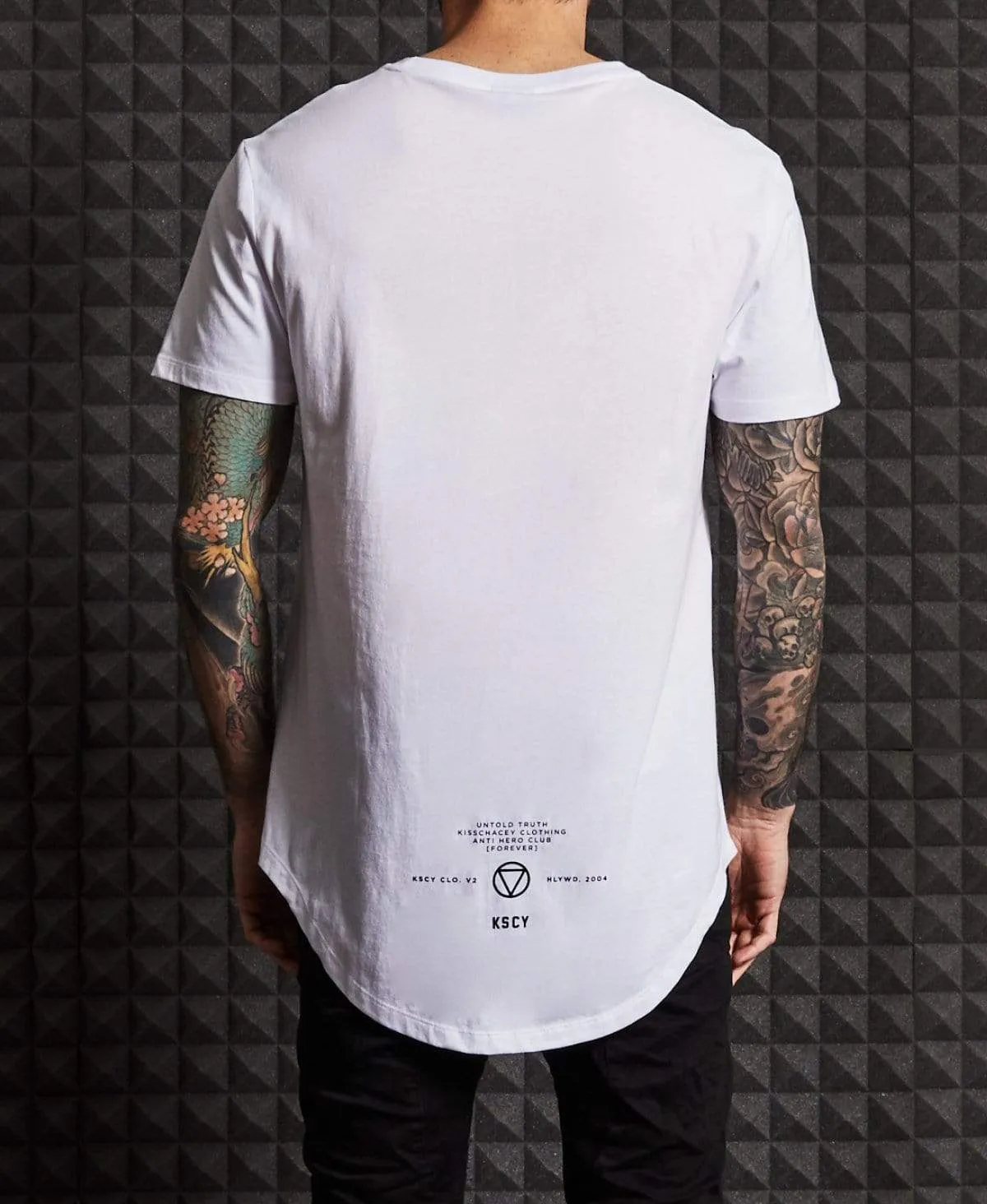 Move On Dual Curved T-Shirt White sold by Neverland product image thumbnail 2
