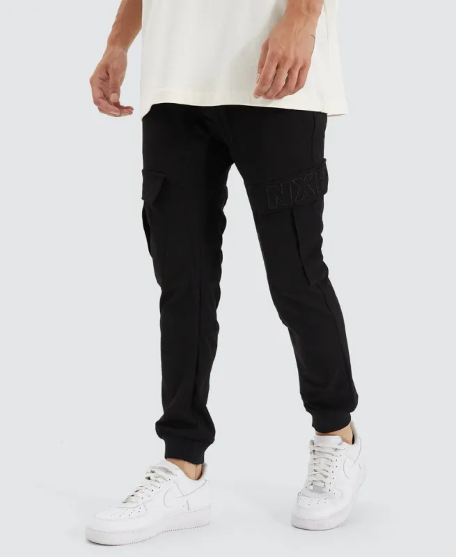 F150 Slim Nylon Cargo Jogger Black sold by Neverland