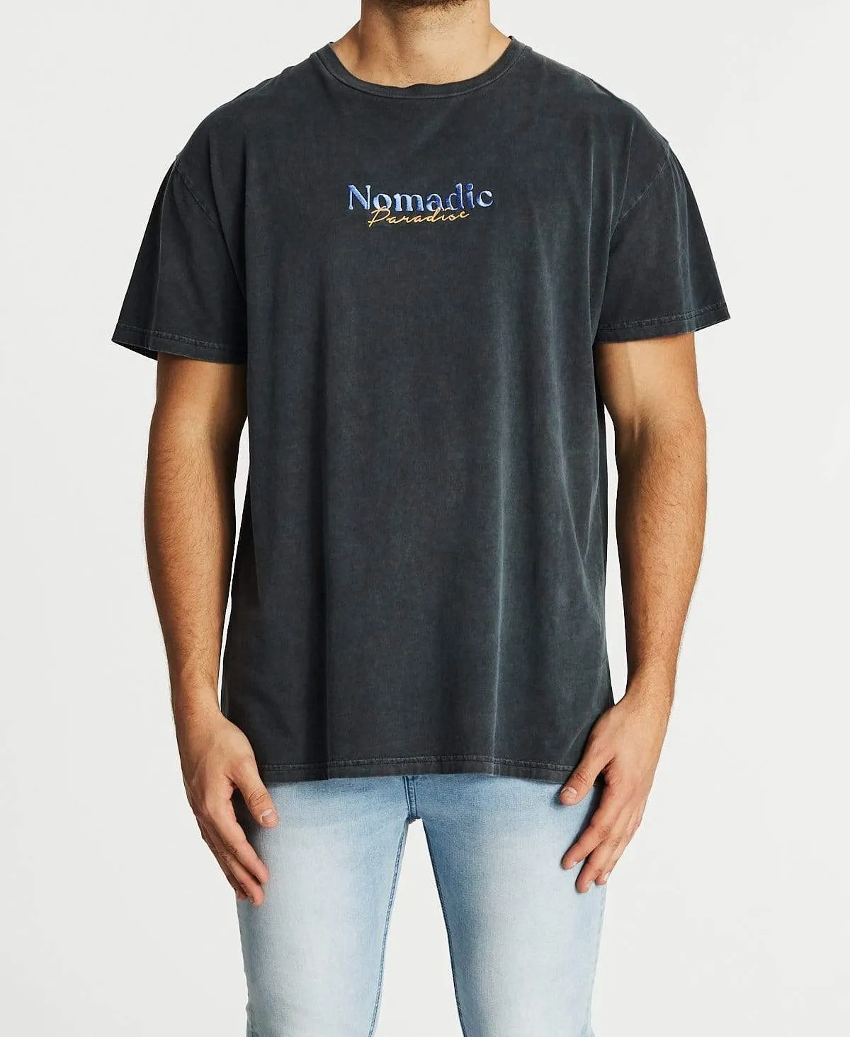 Wharf Relaxed T-Shirt Pigment Asphalt sold by Neverland