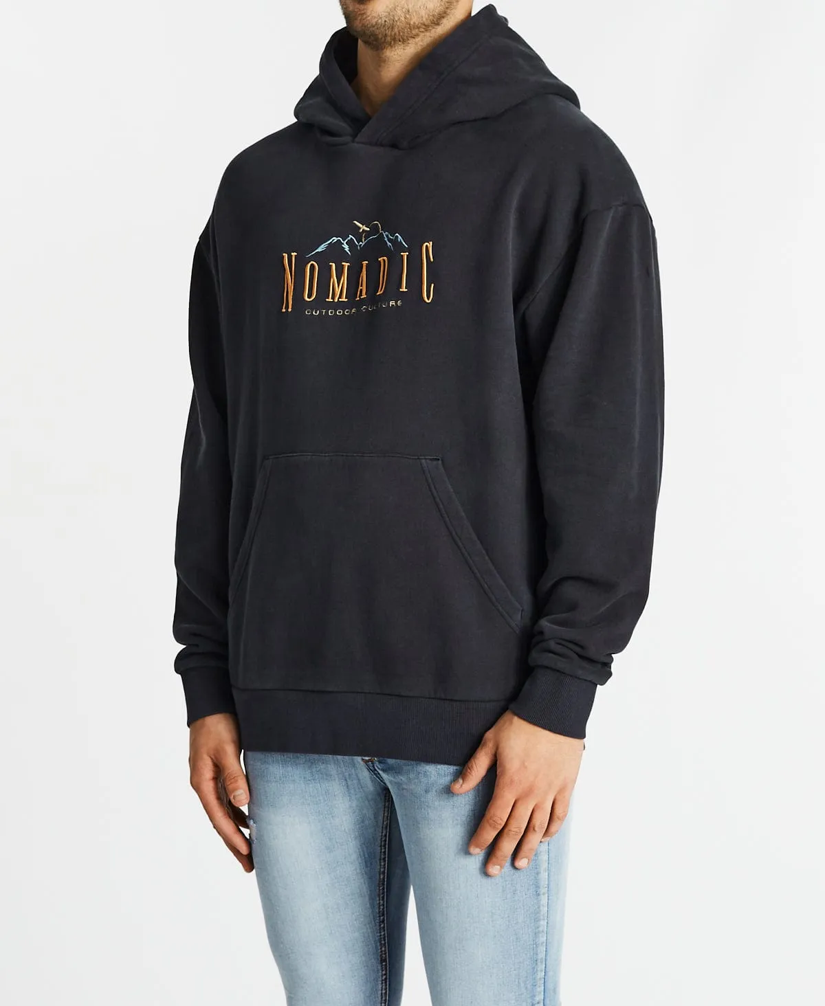 Peaches Relaxed Hoodie Jet Black sold by Neverland product image thumbnail 3
