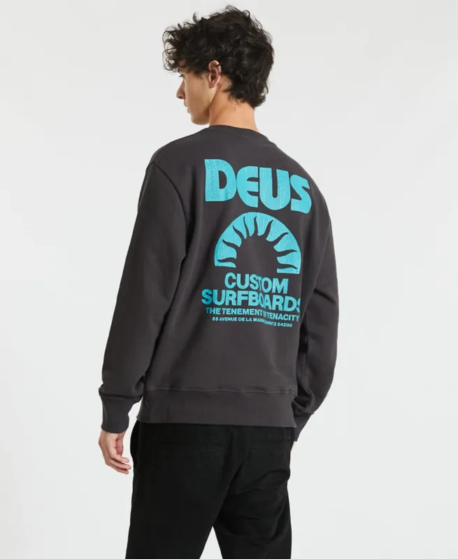 Melodies Crew Jumper Shadow Black sold by Neverland