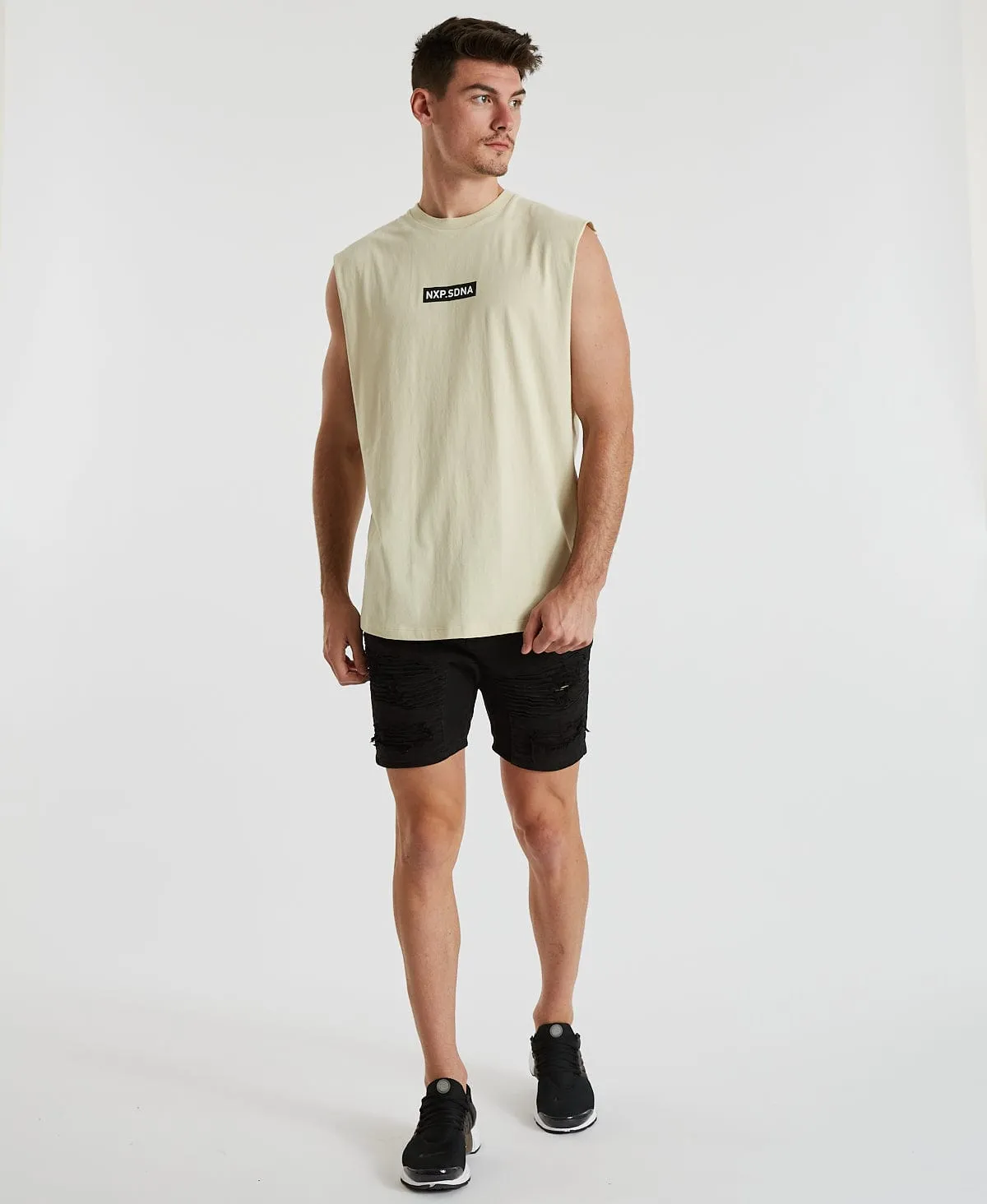 Mission Scoop Back Muscle Tee Sand sold by Neverland product image thumbnail 4