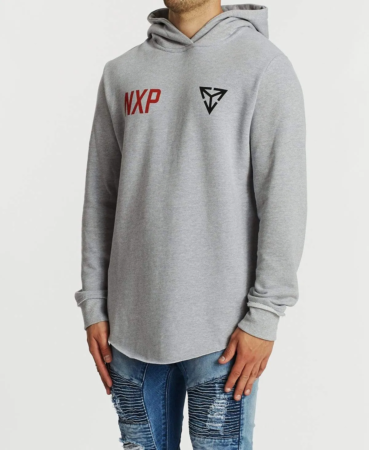 Emptiness Dual Curve Hoodie Grey Marle sold by Neverland product image thumbnail 3