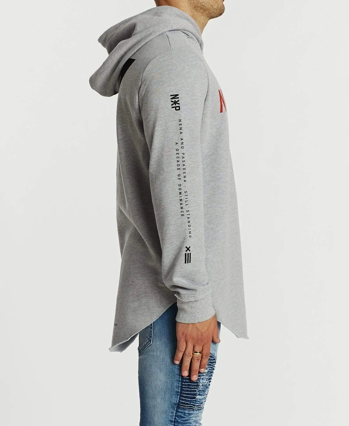 Emptiness Dual Curve Hoodie Grey Marle sold by Neverland product image thumbnail 4
