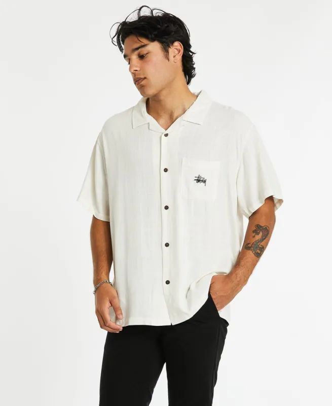Graffiti Pigment Short Sleeve Shirt Pigment White Sand sold by Neverland