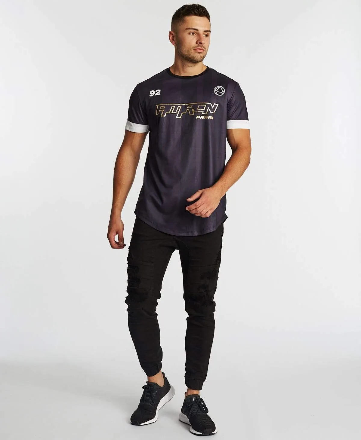 Jeu Du Monde Dual Curved Soccer Jersey Jet Black sold by Neverland product image thumbnail 3