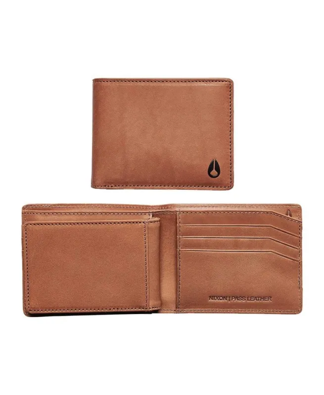 Pass Leather Wallet Saddle sold by Neverland