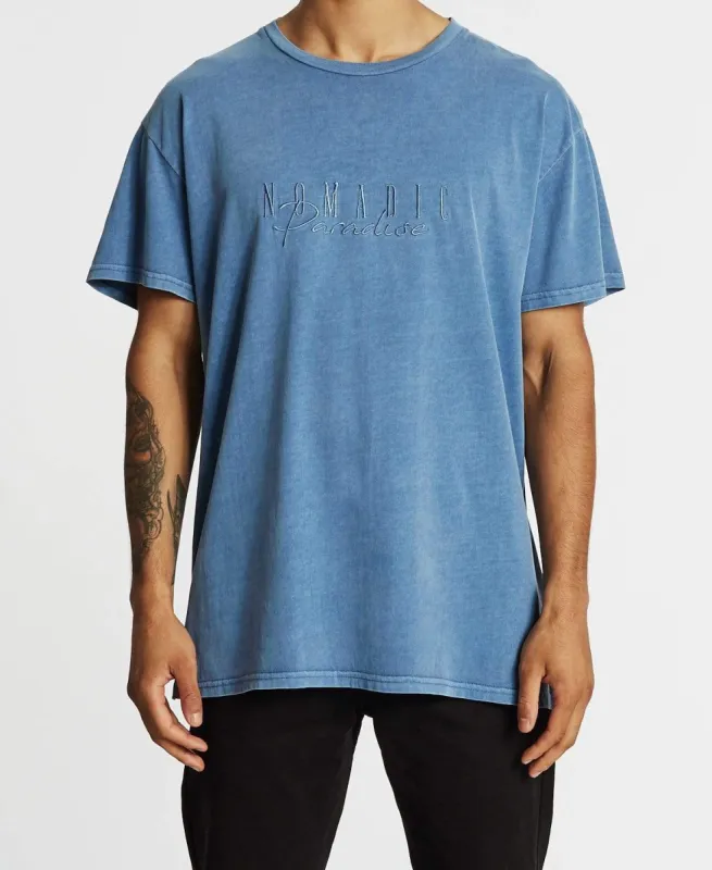 Divide Custom Fit T-Shirt Pigment Blue sold by Neverland