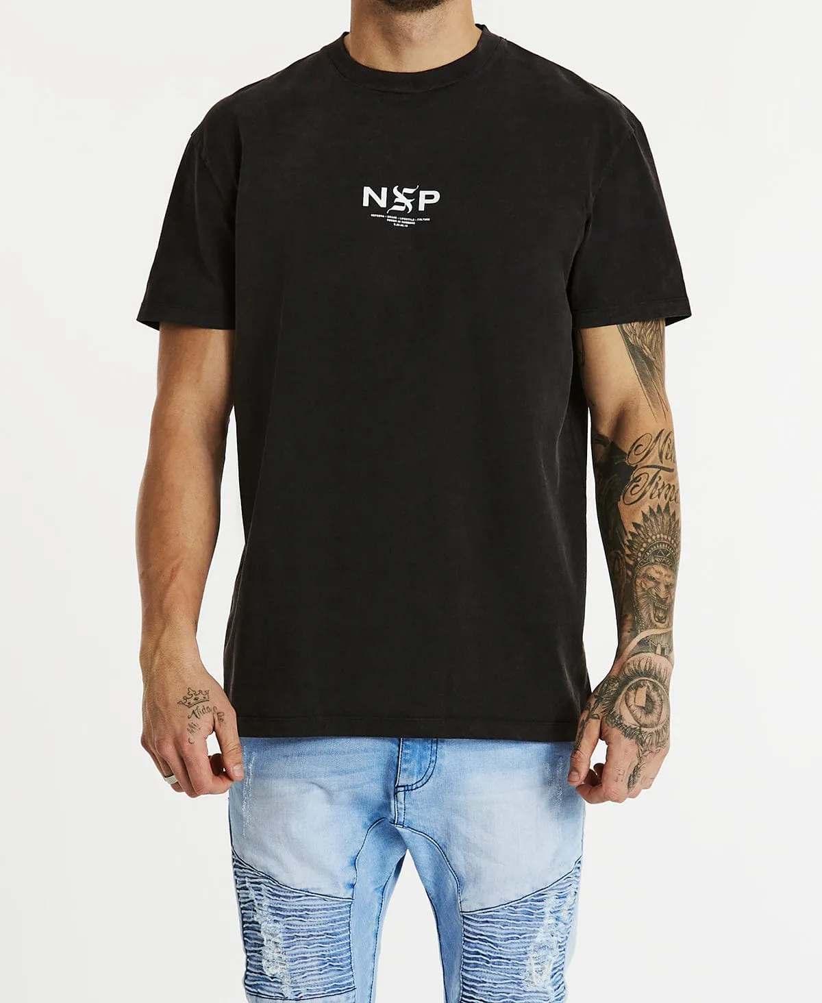 Spaceboy Relaxed T-Shirt Pigment Black sold by Neverland product image thumbnail 3