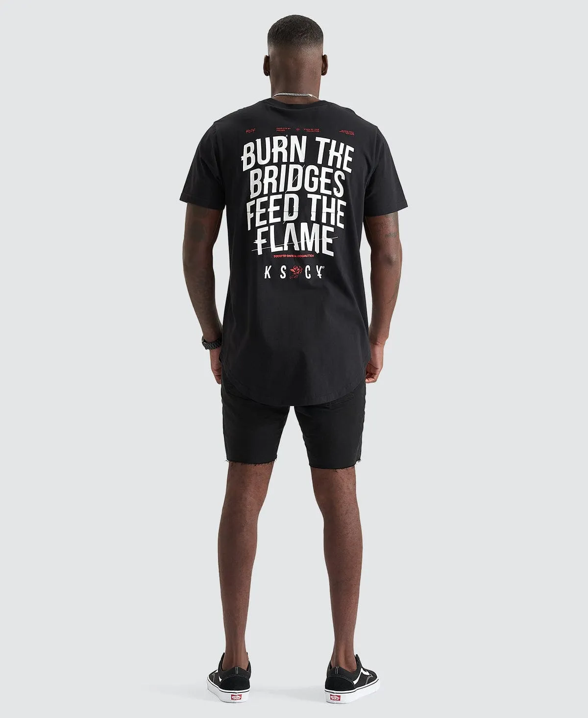 Heathen Dual Curved T-Shirt Black sold by Neverland product image thumbnail 4