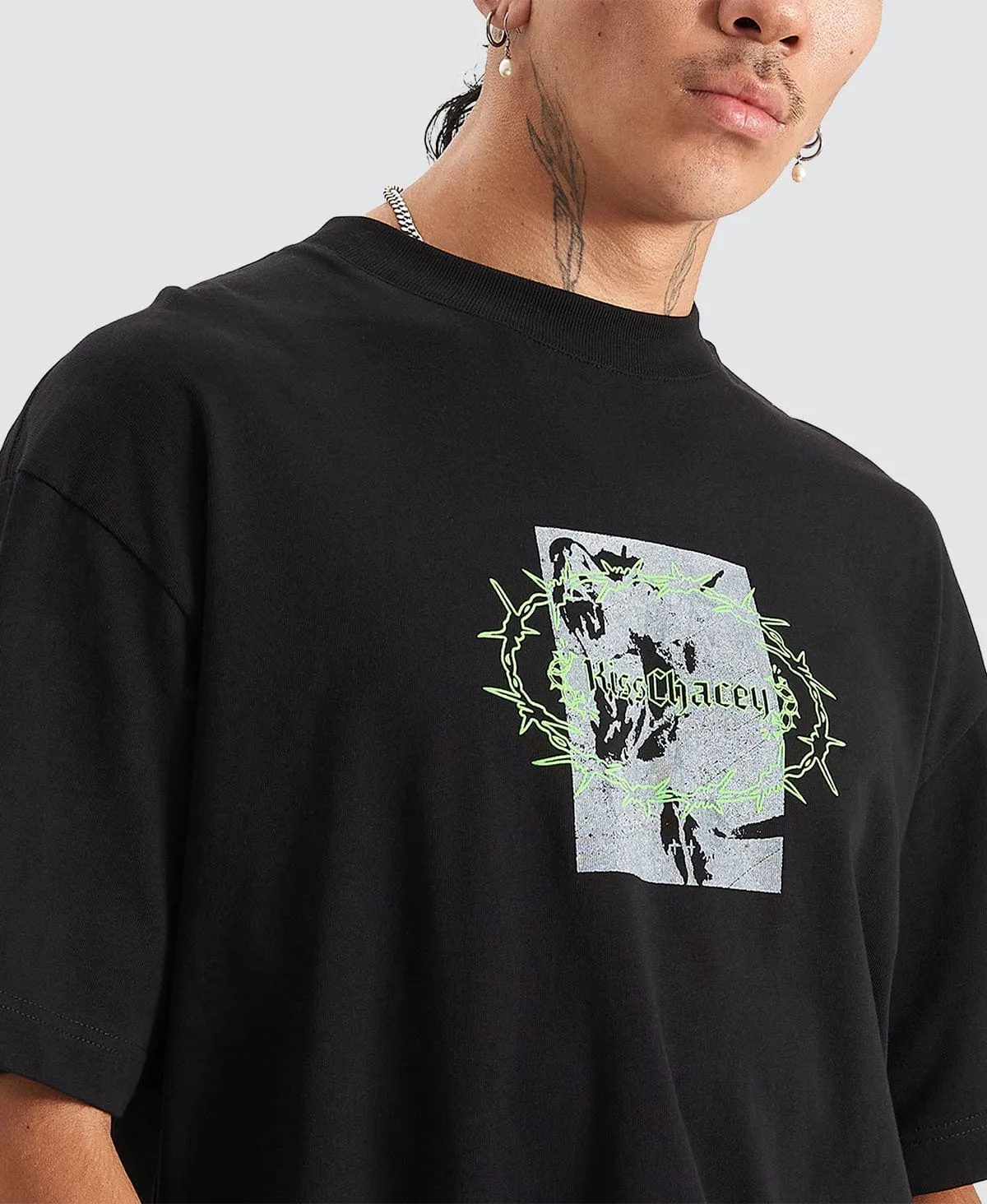 Prison Heavy Street Tee Jet Black sold by Neverland product image thumbnail 2