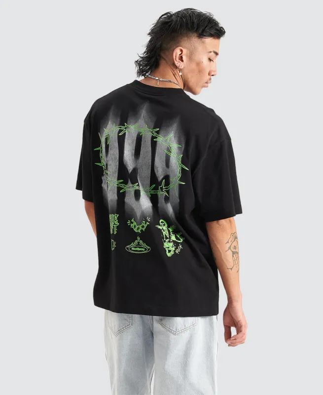 Prison Heavy Street Tee Jet Black sold by Neverland