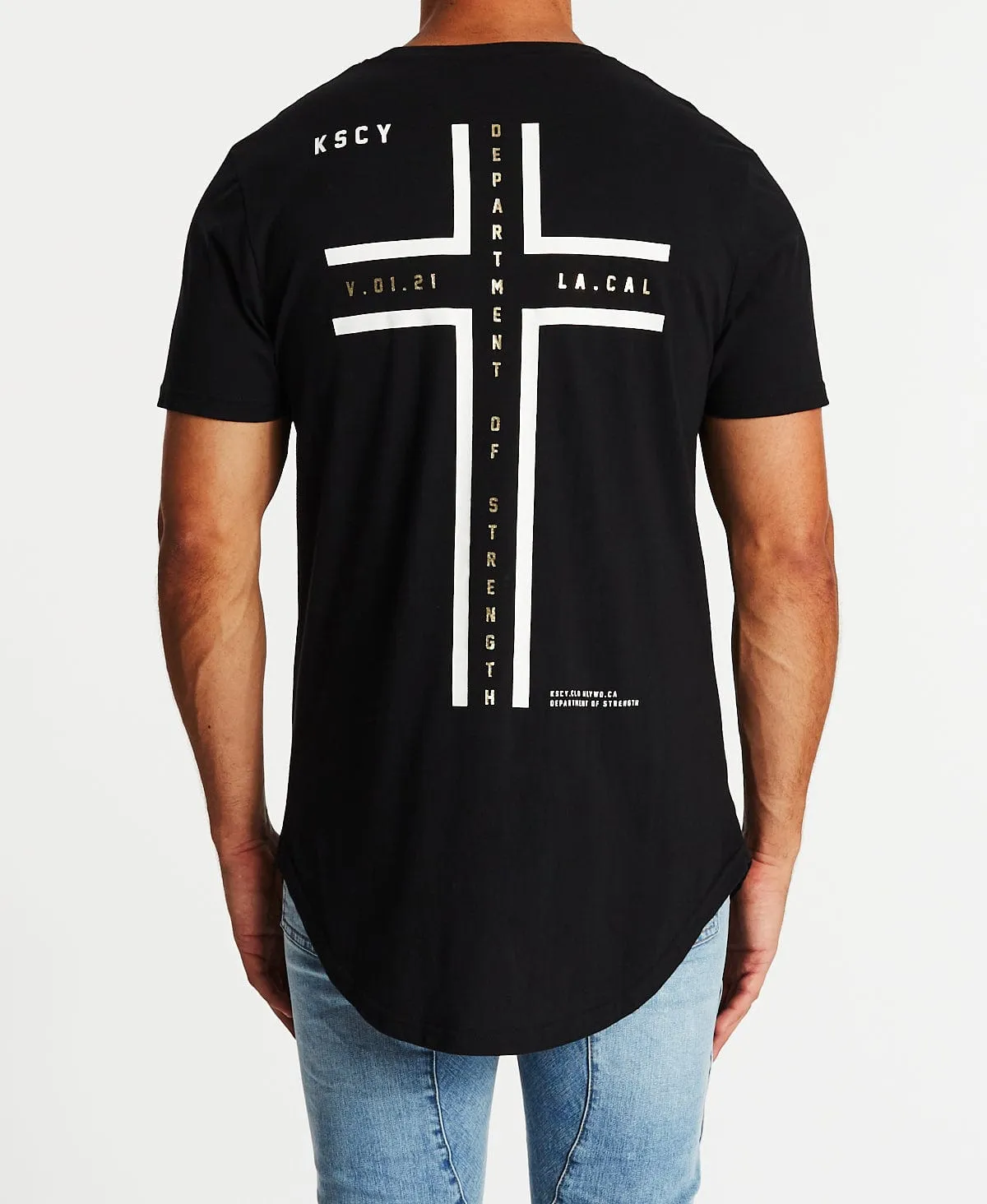 Powershifter Dual Curved T-Shirt Jet Black sold by Neverland