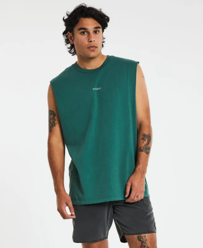 Minimal Thrills Merch Fit Muscle Tee Mallard Green sold by Neverland