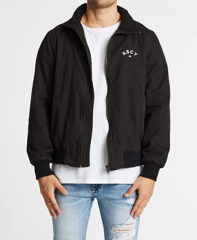 Aspen Zip Up Jacket Jet Black sold by Neverland