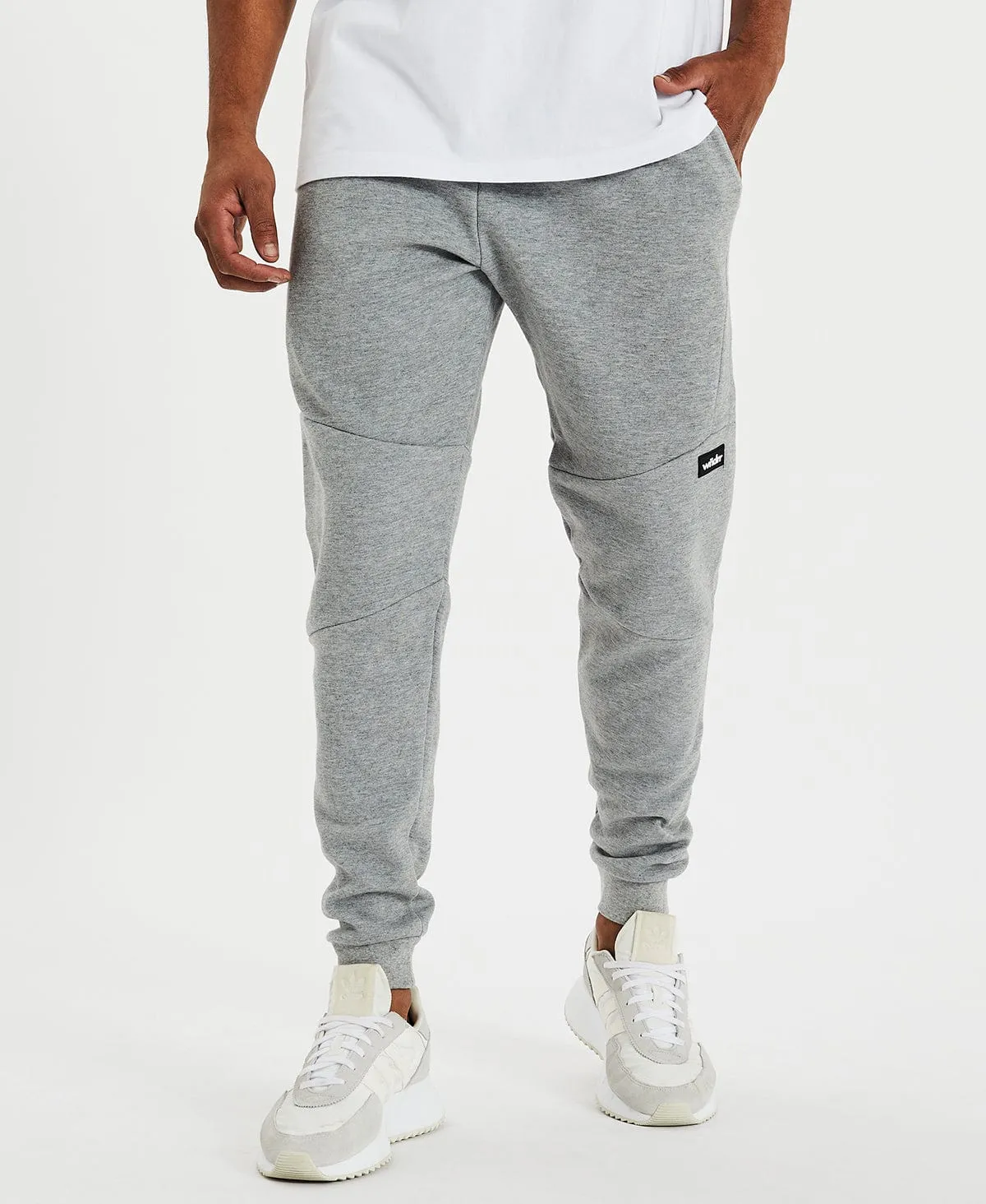 Hoxton V2 Tech Track Pant Grey Marle sold by Neverland
