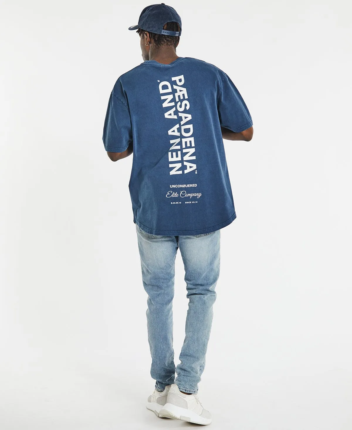 Status Box Fit Scoop T-Shirt Pigment Insignia Blue sold by Neverland product image thumbnail 5