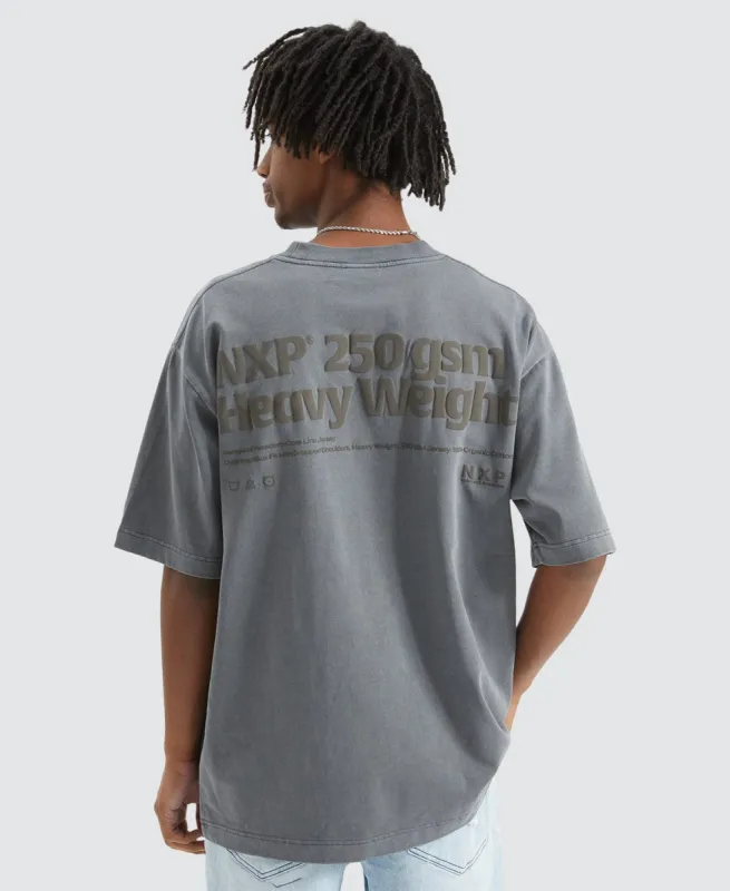 Anvil Oversized T-Shirt Pigment Charcoal sold by Neverland