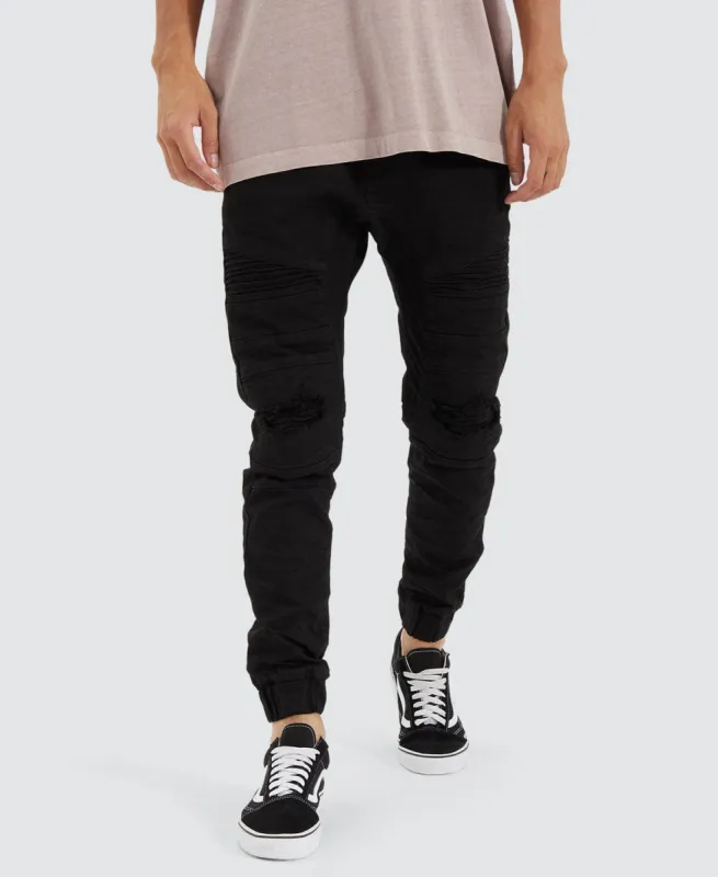 Viper Denim Jogger Black sold by Neverland
