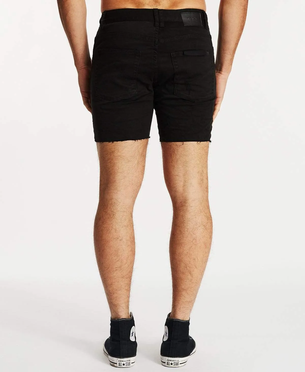 KS1 Denim Shorts Destroyed Black sold by Neverland product image thumbnail 2