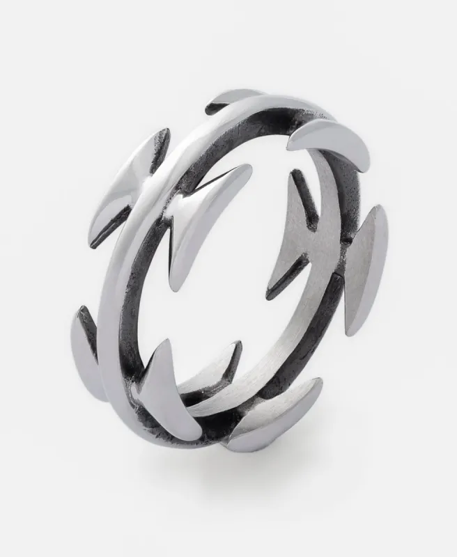 Razor Wire Ring Silver sold by Neverland