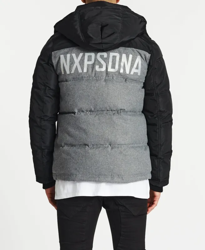 Estonia Hooded Puffer Jacket Black sold by Neverland