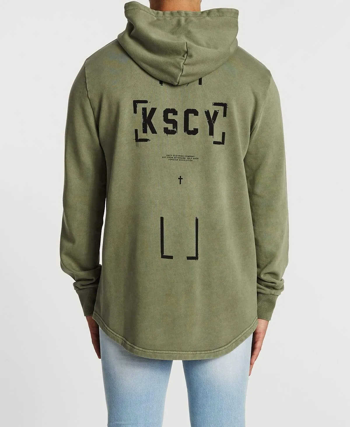 Fortunes Dual Curved Hoodie Pigment Khaki sold by Neverland product image thumbnail 2