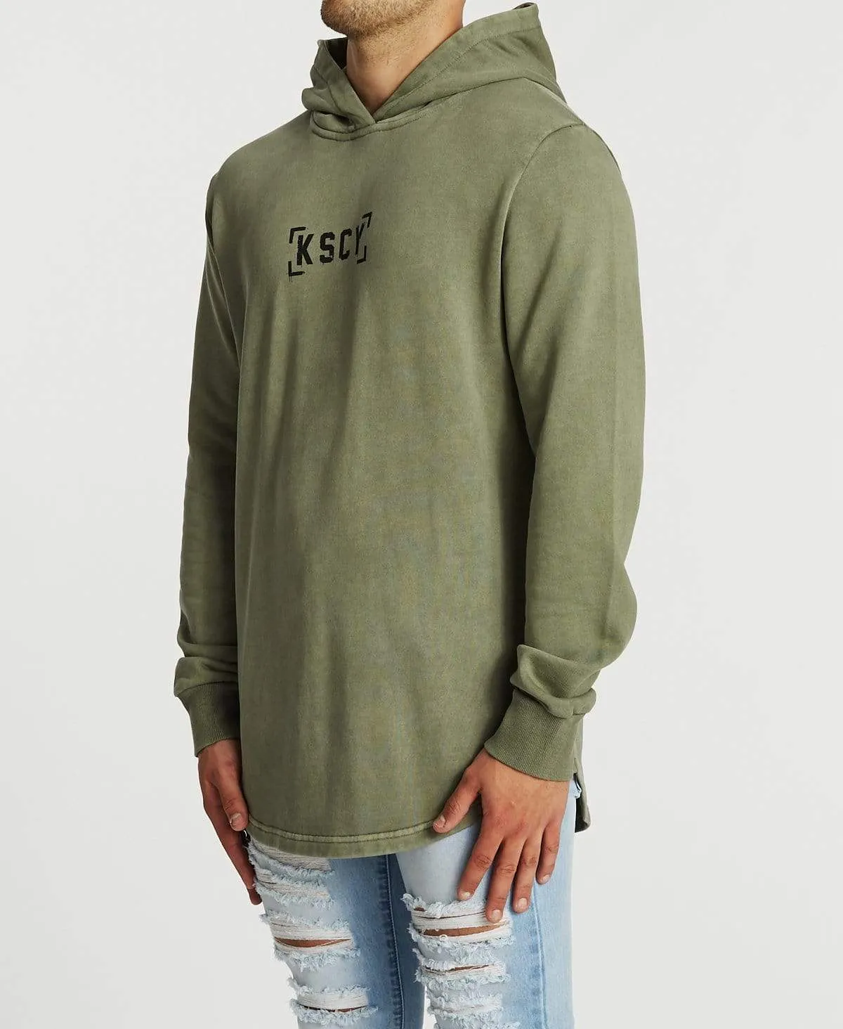Fortunes Dual Curved Hoodie Pigment Khaki sold by Neverland product image thumbnail 3