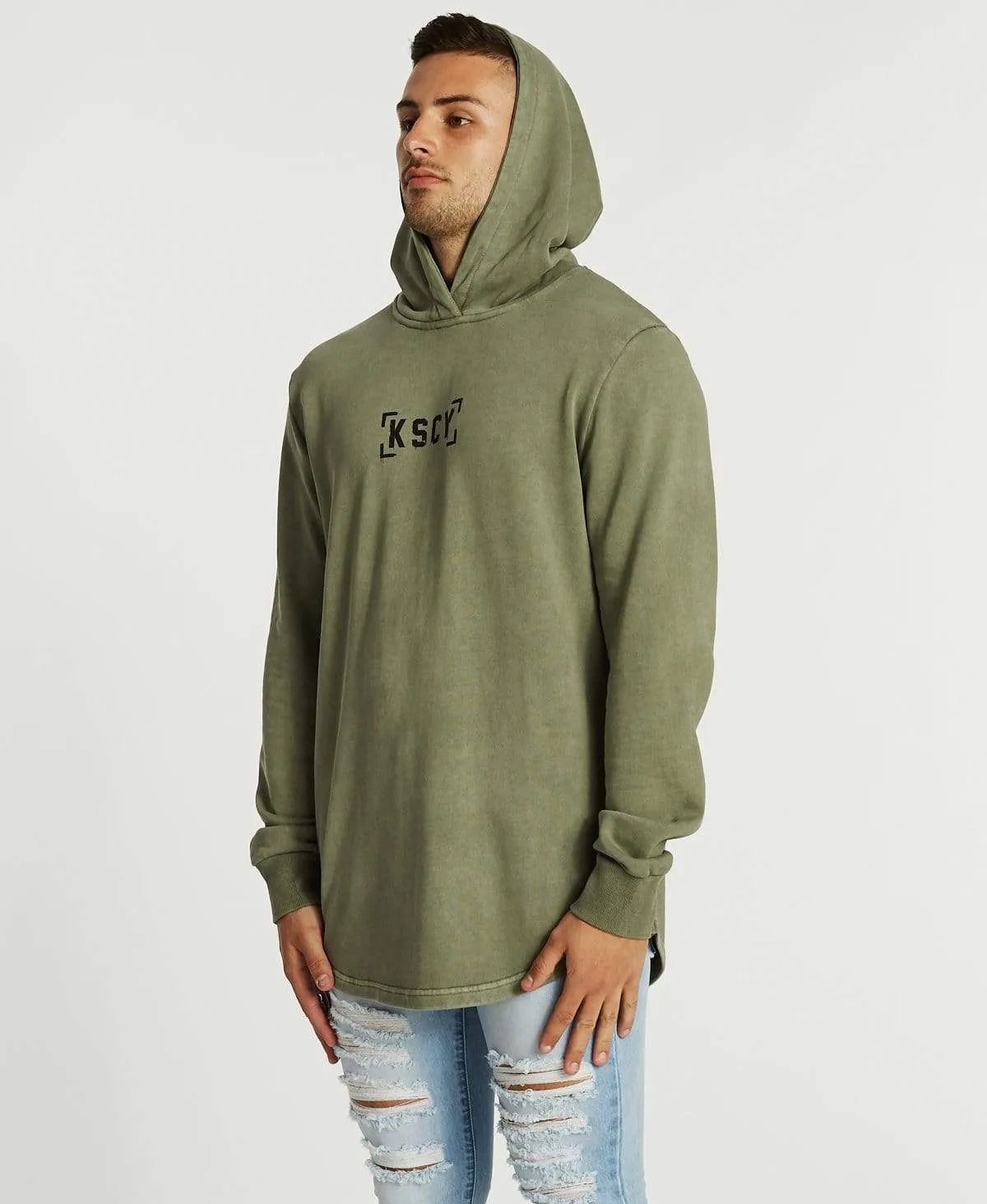 Fortunes Dual Curved Hoodie Pigment Khaki sold by Neverland product image thumbnail 5