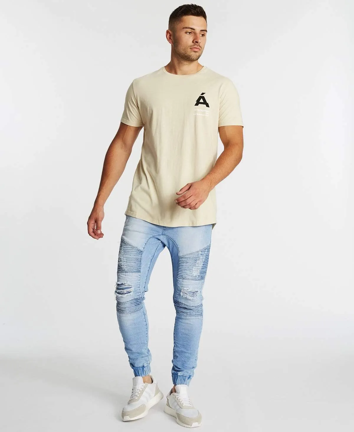 Plasir Dual Curved T-Shirt Sand sold by Neverland product image thumbnail 5