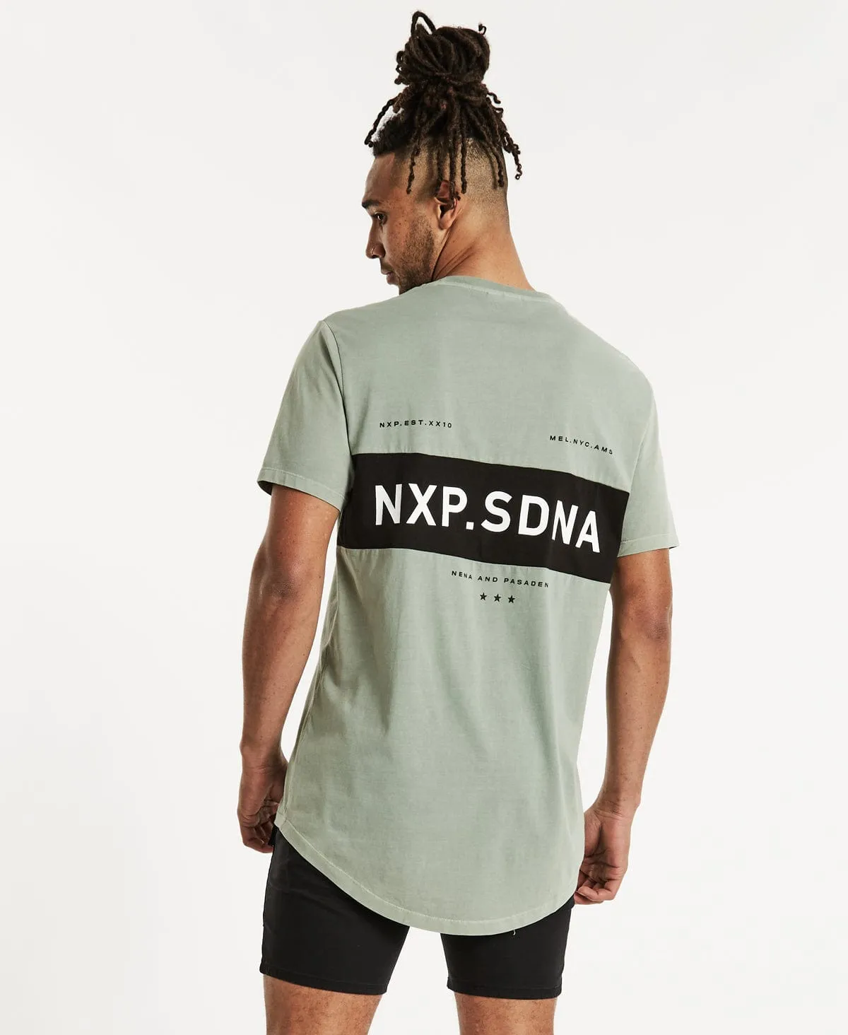 Swing Cape Back T-Shirt Sage sold by Neverland