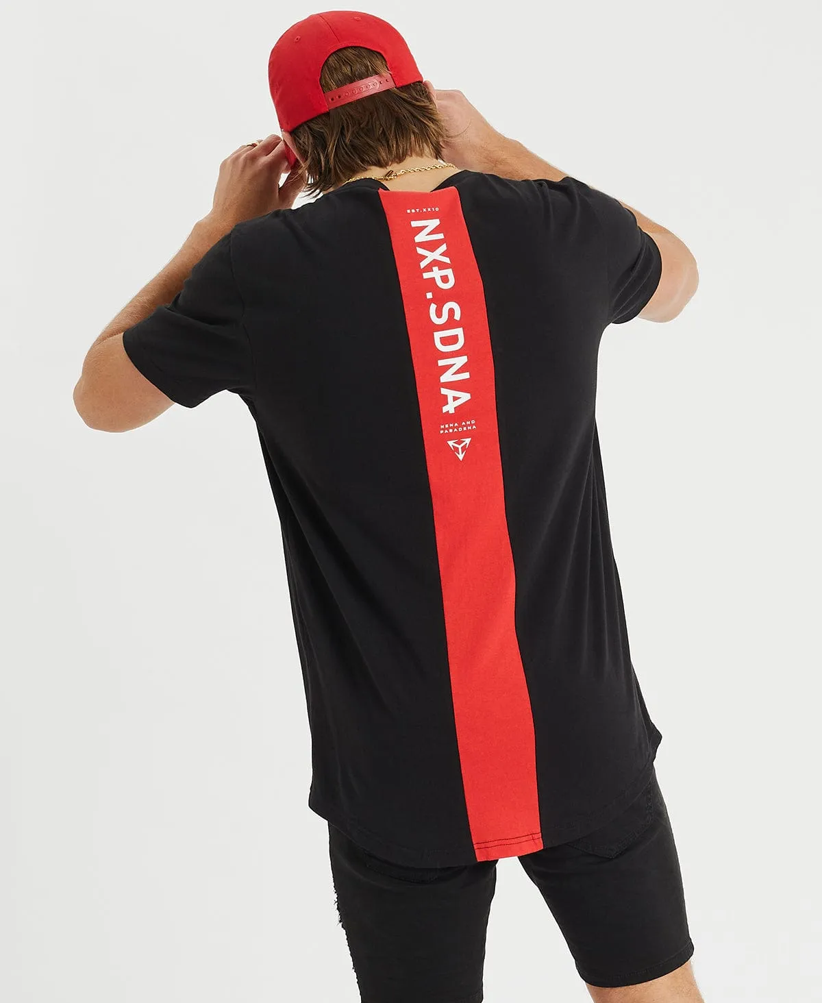 Principle Cape Back T-Shirt Black sold by Neverland