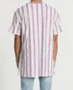 Hollow Relaxed T-Shirt Mauve/White Stripe sold by Neverland