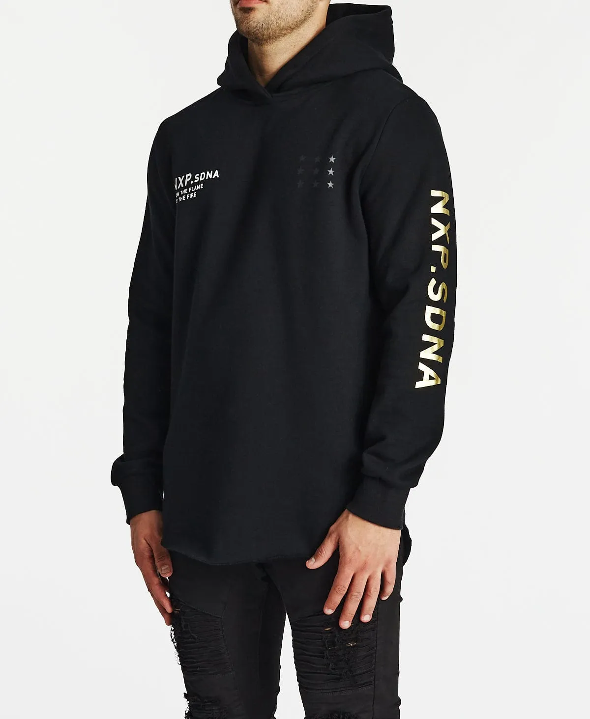 Catastrophy Dual Curved Hoodie Jet Black sold by Neverland product image thumbnail 3