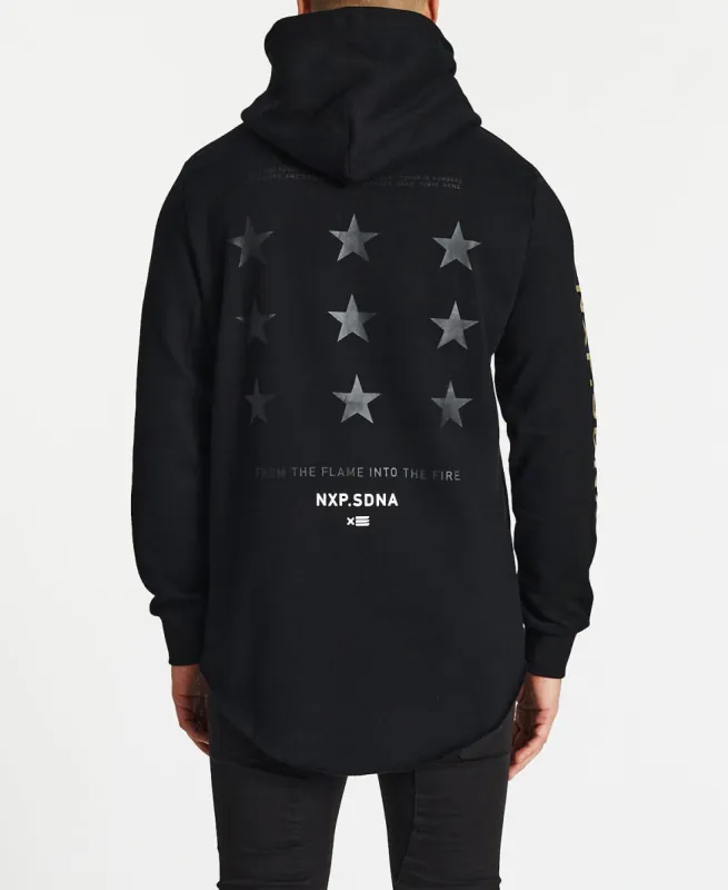 Catastrophy Dual Curved Hoodie Jet Black sold by Neverland