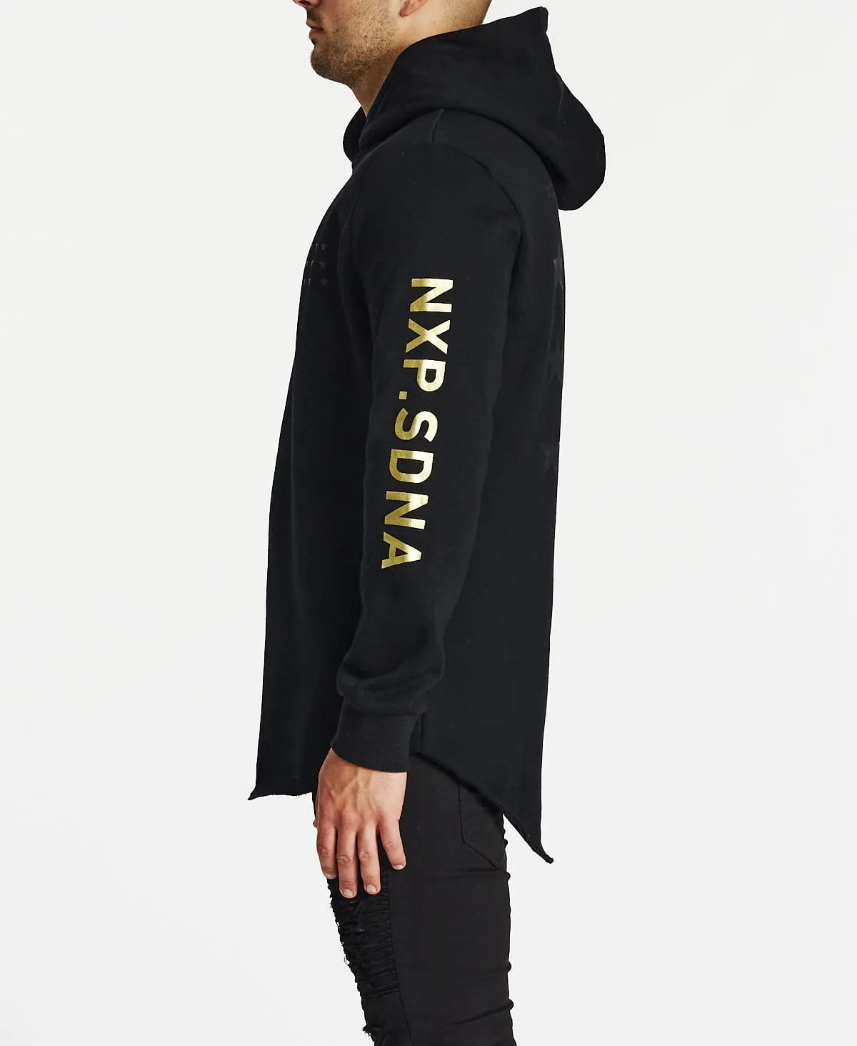 Catastrophy Dual Curved Hoodie Jet Black sold by Neverland product image thumbnail 4