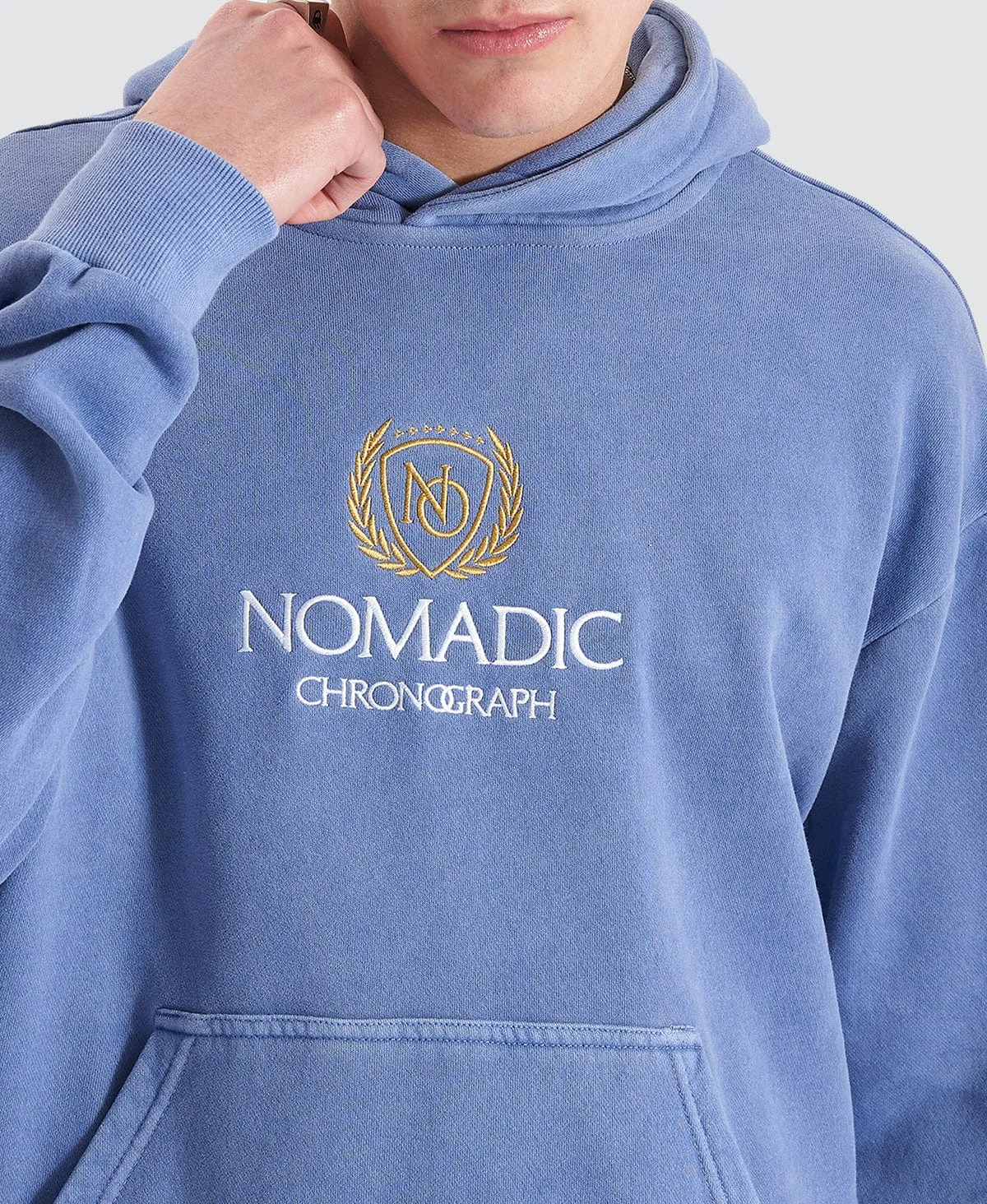 Fairway Relaxed Hooded Sweater Pigment Velvet Morning sold by Neverland product image thumbnail 2