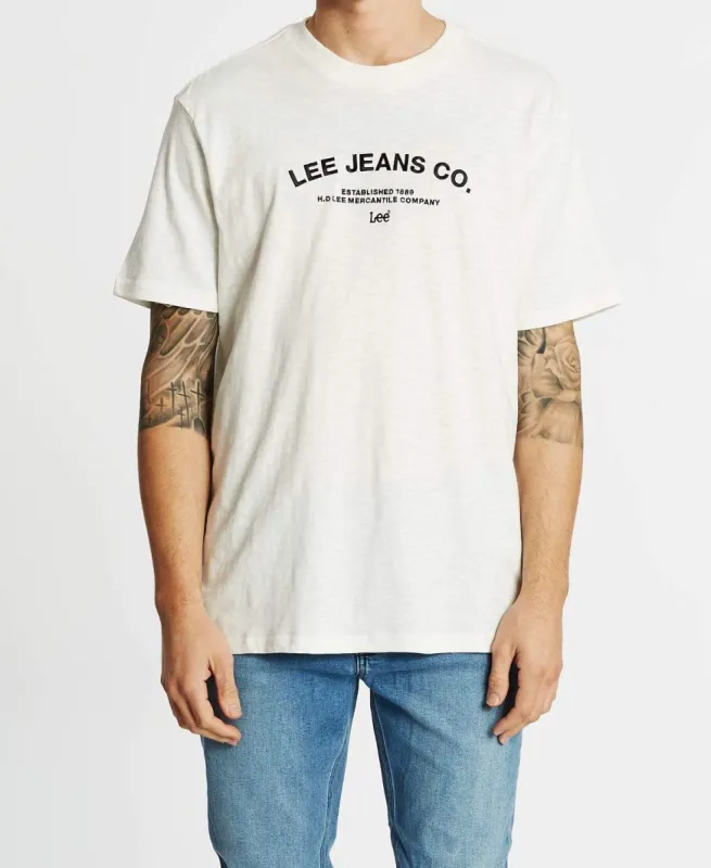 Lee Nippon Slub T-Shirt White sold by Neverland