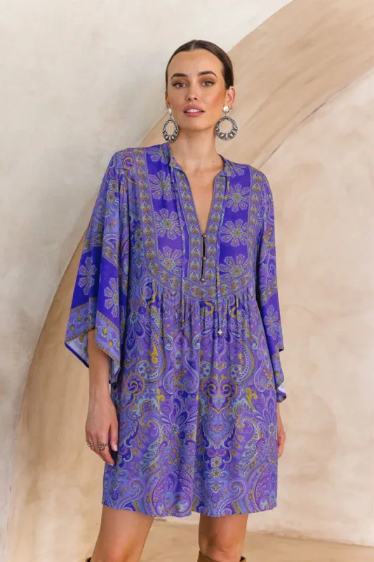 Nevada Mini Dress - Juniper sold by Nine Lives Bazaar