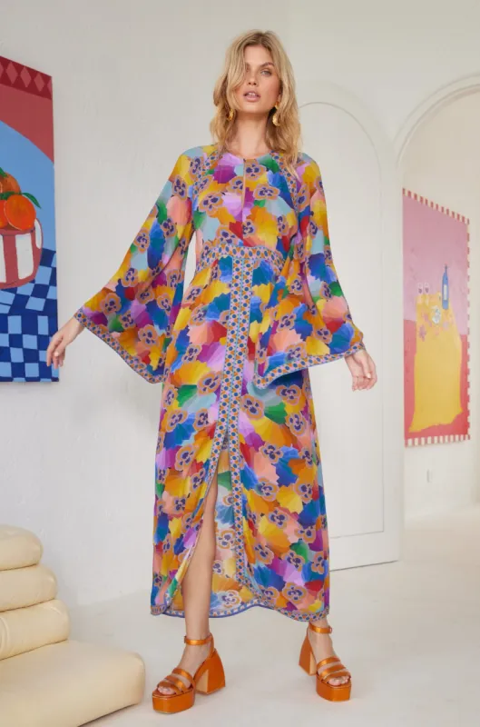 Hazel Midi Dress - Prism sold by Nine Lives Bazaar