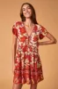Bloom Mini Dress - Crimson Rose sold by Nine Lives Bazaar