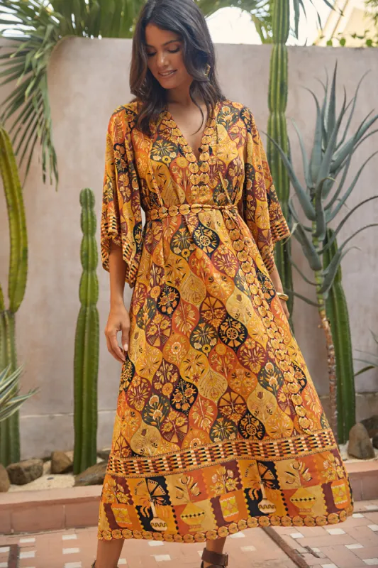 Montana Midi Dress - Desert Night sold by Nine Lives Bazaar